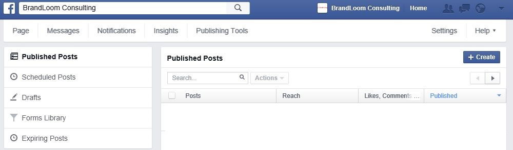 Using Publishing Tools Feature to Schedule and Publish Posts on FaceBook Business Page