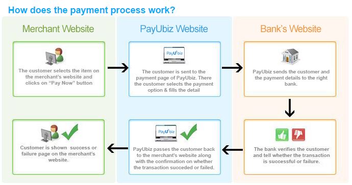 HOW DOES A PAYMENT GATEWAY WORKS - EXAMPLE FROM PAYUBIZ IN INDIA