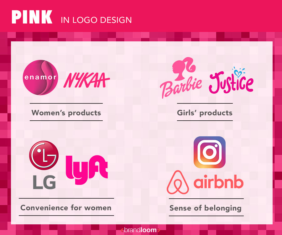 Pink color in Logo