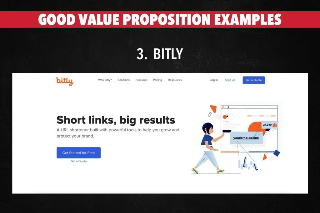 Bitly - Good value proposition example