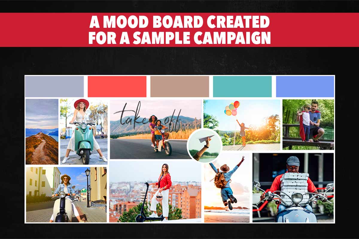 Example of a Mood Board Created by Team BrandLoom for a Client