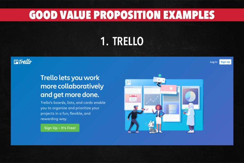 Trello - Good value proposition example