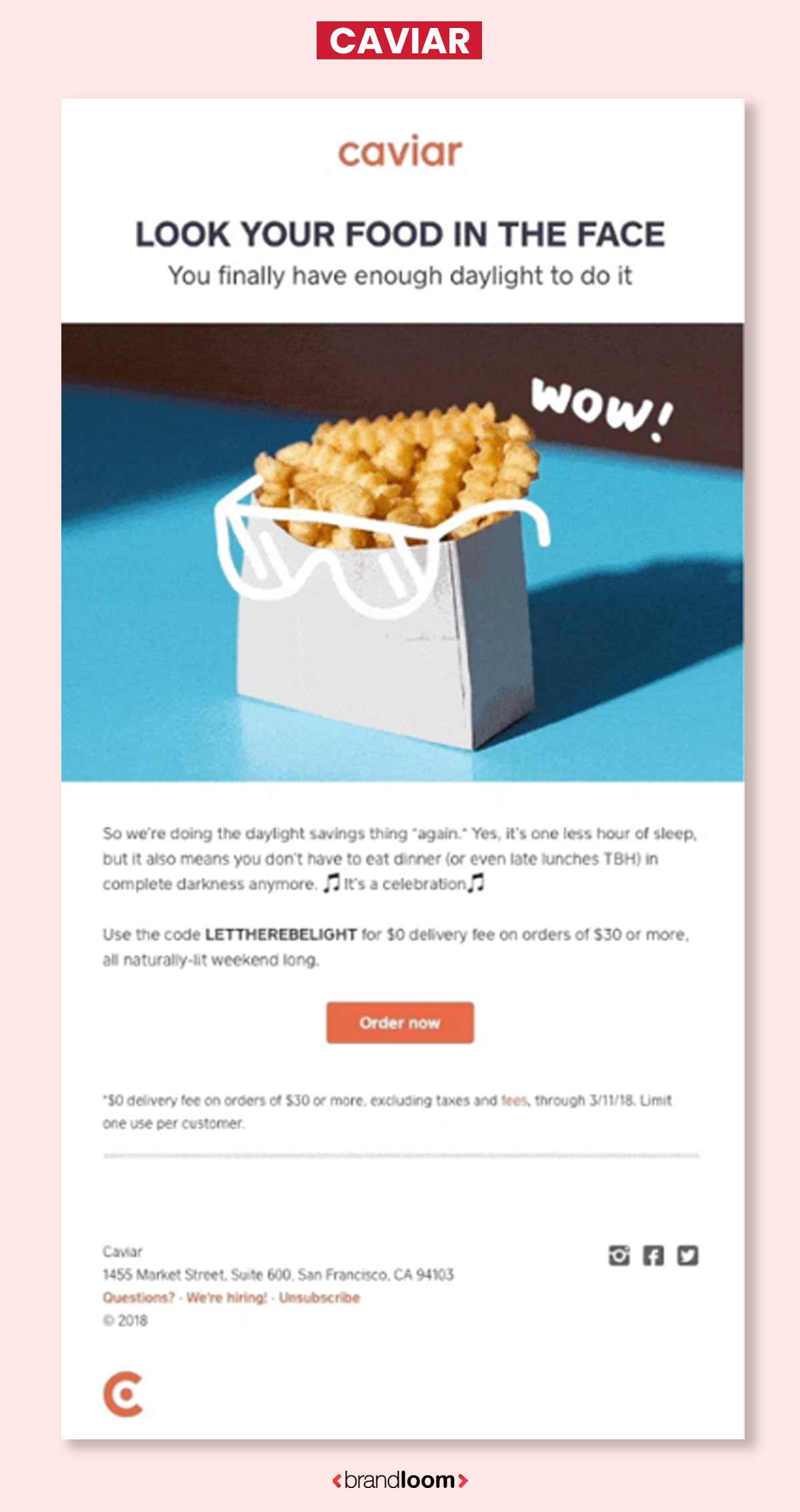 Caviar - Food Newsletter Design