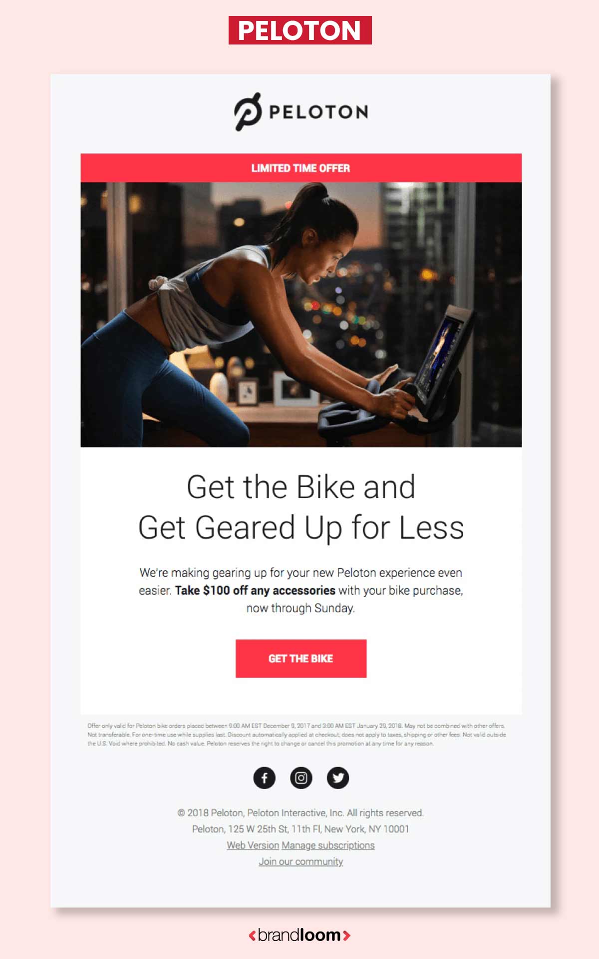 Peloton - Promotional Newsletter Design