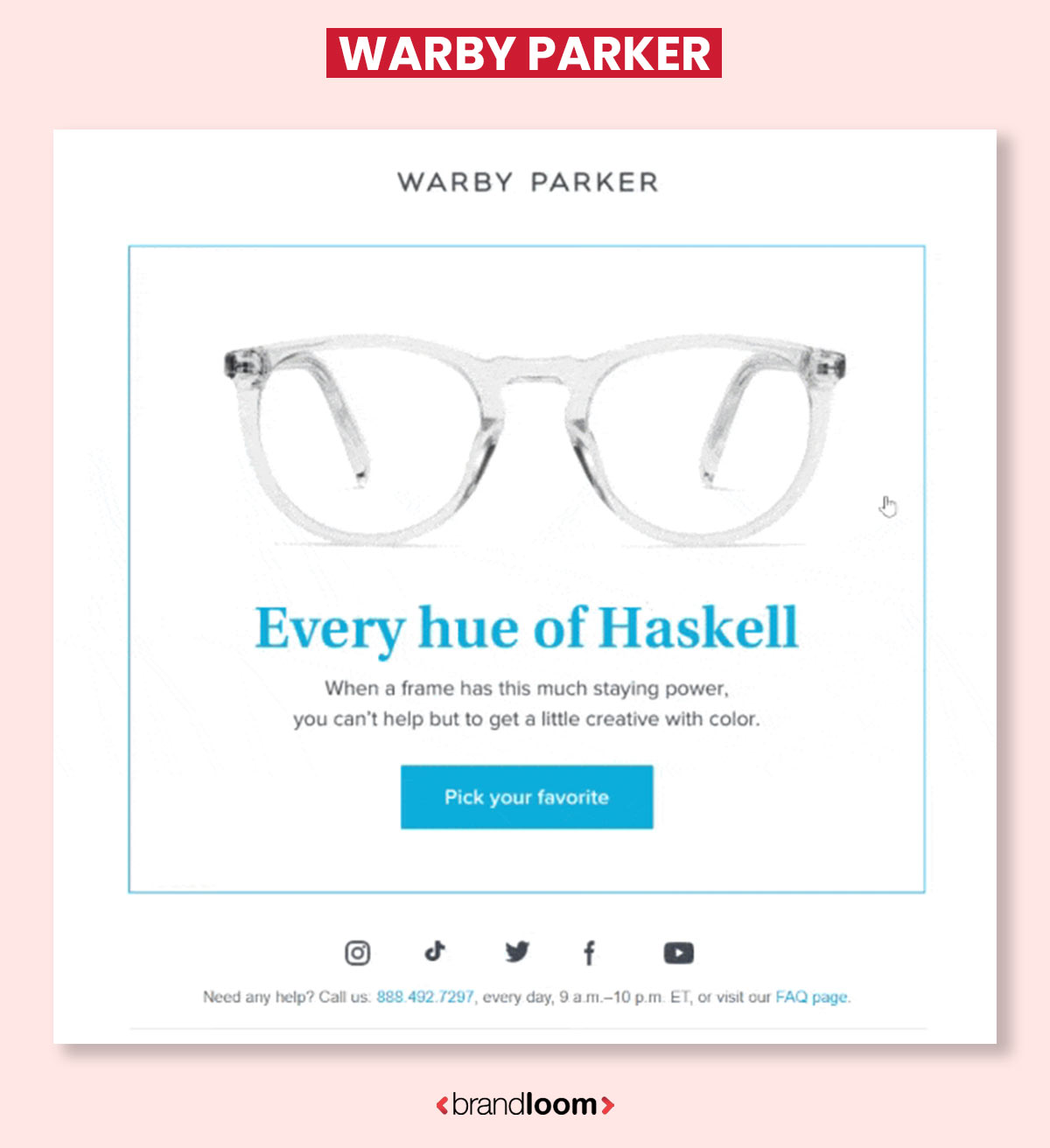 Warby Parker - Design Centric Newsletter Design