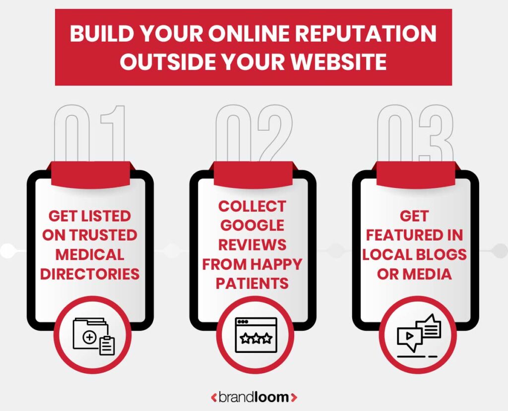 BUILD YOUR ONLINE REPUTATION OUTSIDE YOUR WEBSITE