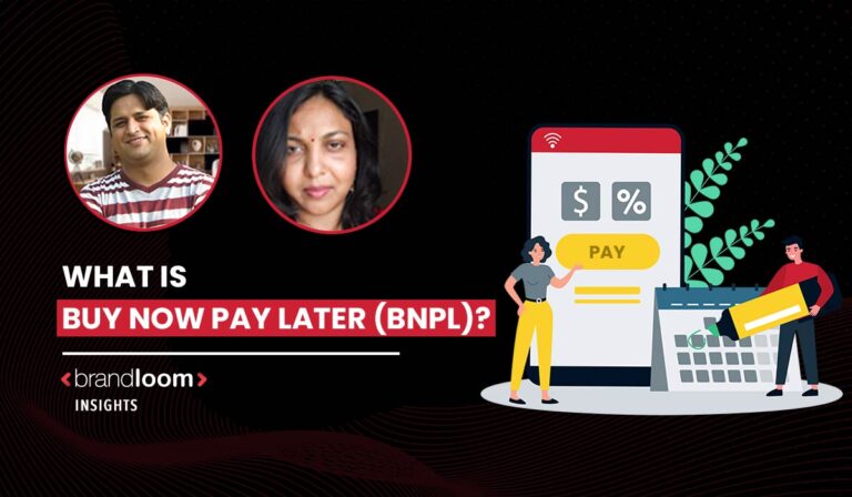 Banner image for BrandLoom Insights blog post explaining Buy Now Pay Later (BNPL), featuring illustrated characters with a calendar and payment interface, and profile pictures of blog authors.