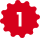 Red starburst icon with number 1 used in BrandLoom brand audit findings Red starburst icon with number 1 used in BrandLoom brand audit findings