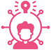 Icon highlighting BrandLoom’s strategy to identify and convert high-potential users through content discovery in Ashley Stewart campaign