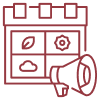 brandloom-seasonal-campaign-planning-icon icon for seasonal campaign strategy, used in Enjee Footwear's New Year and Eid Meta ad campaigns