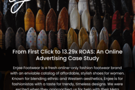 BrandLoom's Enjee Footwear case study: Achieving 13.29x ROAS through online advertising for women's shoes