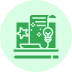 Icon showing uninspiring creative artworks and copywriting