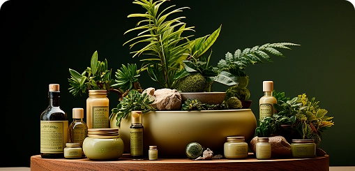 Premium creatives and catchy captions for Vanvasi Ayurveda designed by BrandLoom to highlight its Ayurveda wellness appeal on social media