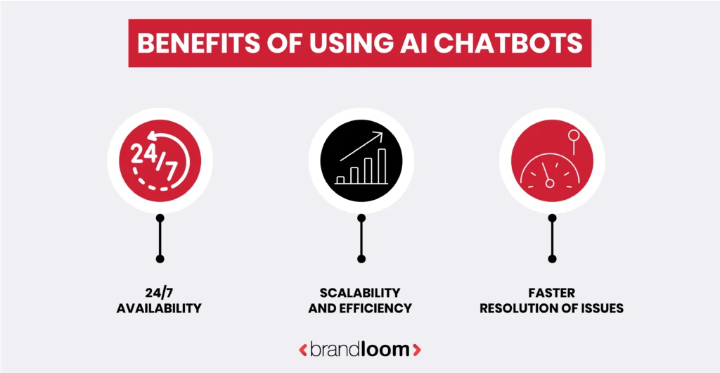 Benefits of using AI chatbots