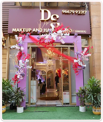 Exterior view of Diya Sharma Makeup & Hair Studio during its grand launch in Gurgaon Exterior view of Diya Sharma Makeup & Hair Studio during its grand launch in Gurgaon