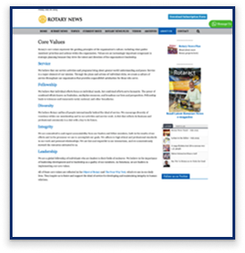 brandloom-rotary-news-about-page-before-redesign BrandLoom case study showing Rotary News about page before redesign