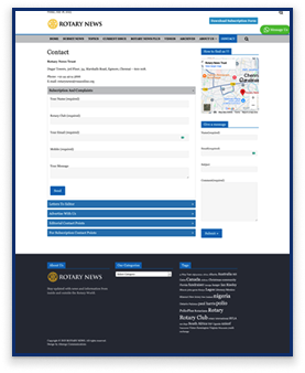 brandloom-rotary-news-contact-page-before-redesign BrandLoom case study showing Rotary News contact page before website revamp