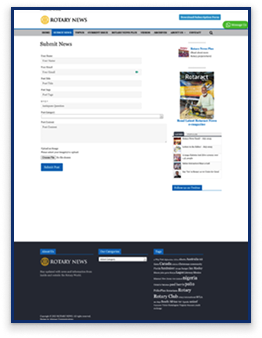 brandloom-rotary-news-submit-news-page-before-redesign BrandLoom case study showing Rotary News submit news page before website redesign