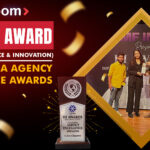BrandLoom wins the III Award for Impact, Influence & Innovation at the IMFINDIA Agency Excellence Awards 2025; team receiving the award on stage.