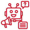 Icon representing tailored chatbot solutions for business needs Icon representing tailored chatbot solutions for business needs