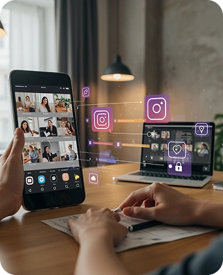 BrandLoom Instagram marketing image showing website traffic growth that converts