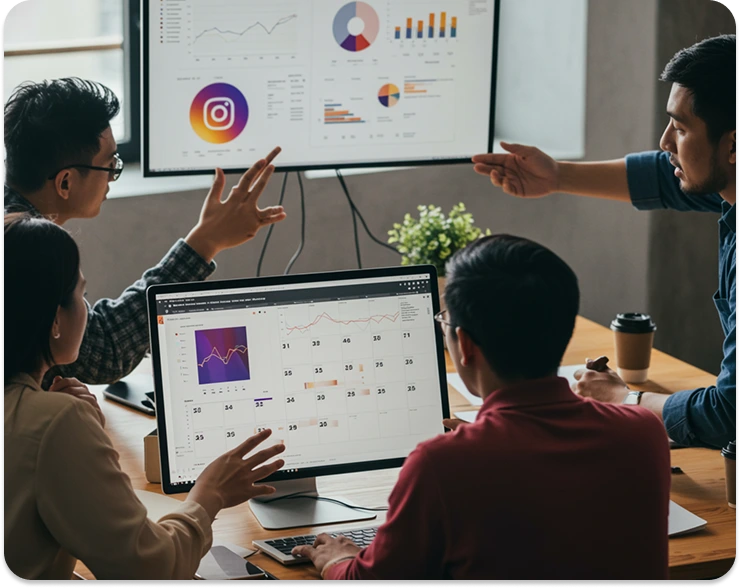 brandloom-instagram-marketing-strategy BrandLoom Instagram marketing strategy image showing data-driven brand growth and performance analysis