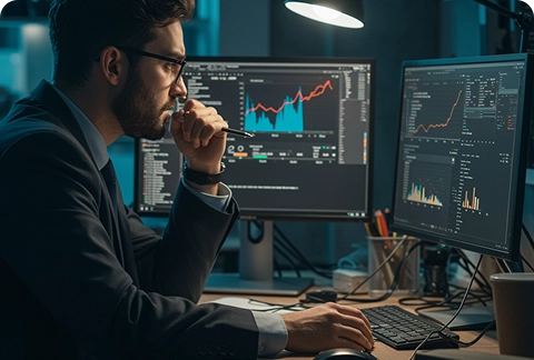 Analyst reviewing GA4 event tracking errors and dashboards before BrandLoom’s corrective analytics setup. Analyst reviewing GA4 event tracking errors and dashboards before BrandLoom’s corrective analytics setup.