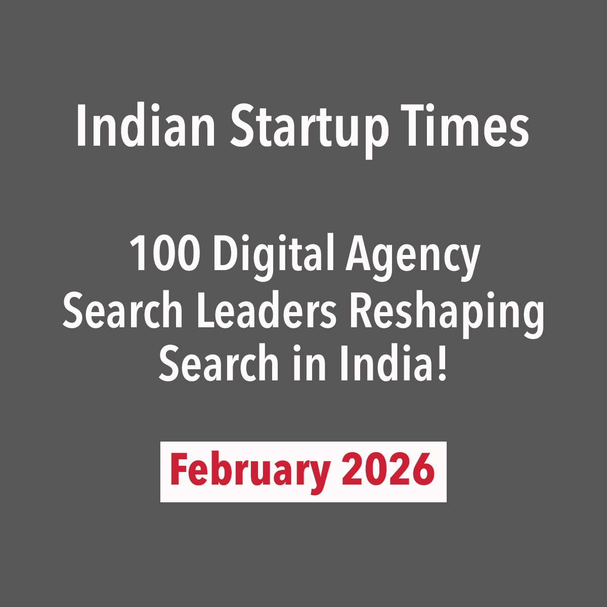BrandLoom leadership recognized in Indian Startup Times Top 100 Digital Agency Search Leaders in India – February 2026 BrandLoom leadership recognized in Indian Startup Times Top 100 Digital Agency Search Leaders in India – February 2026