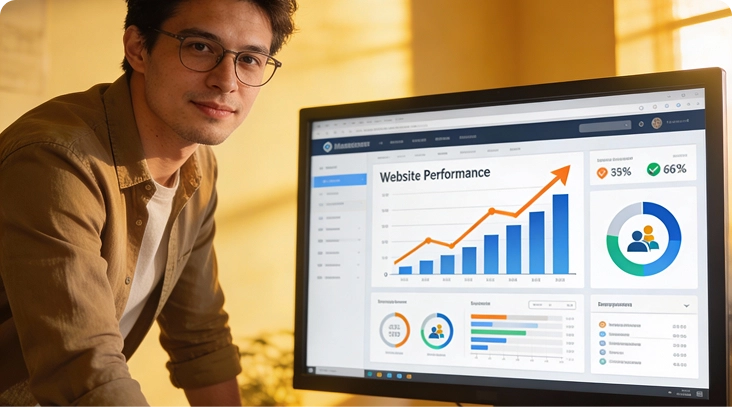 brandloom-proven-results-infographic-designs BrandLoom infographic design results showing improved website performance, engagement, and measurable business growth