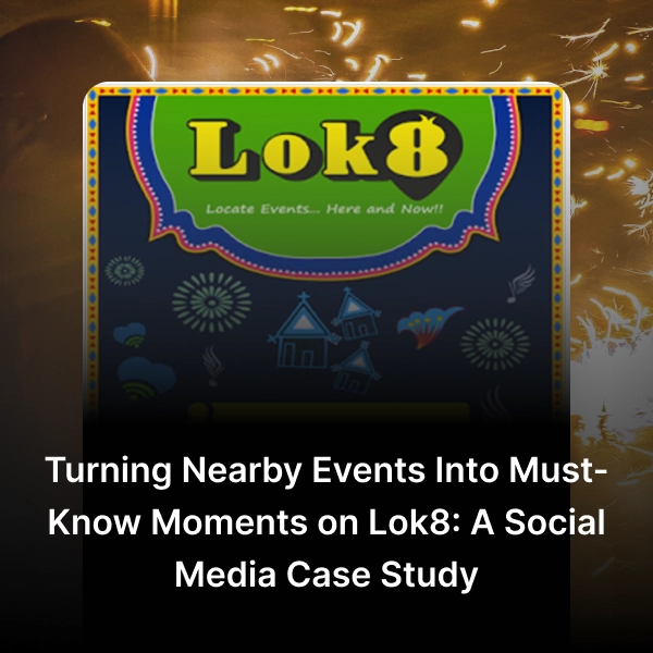 Lok8 social media marketing case study by BrandLoom showcasing local event discovery platform and campaign success