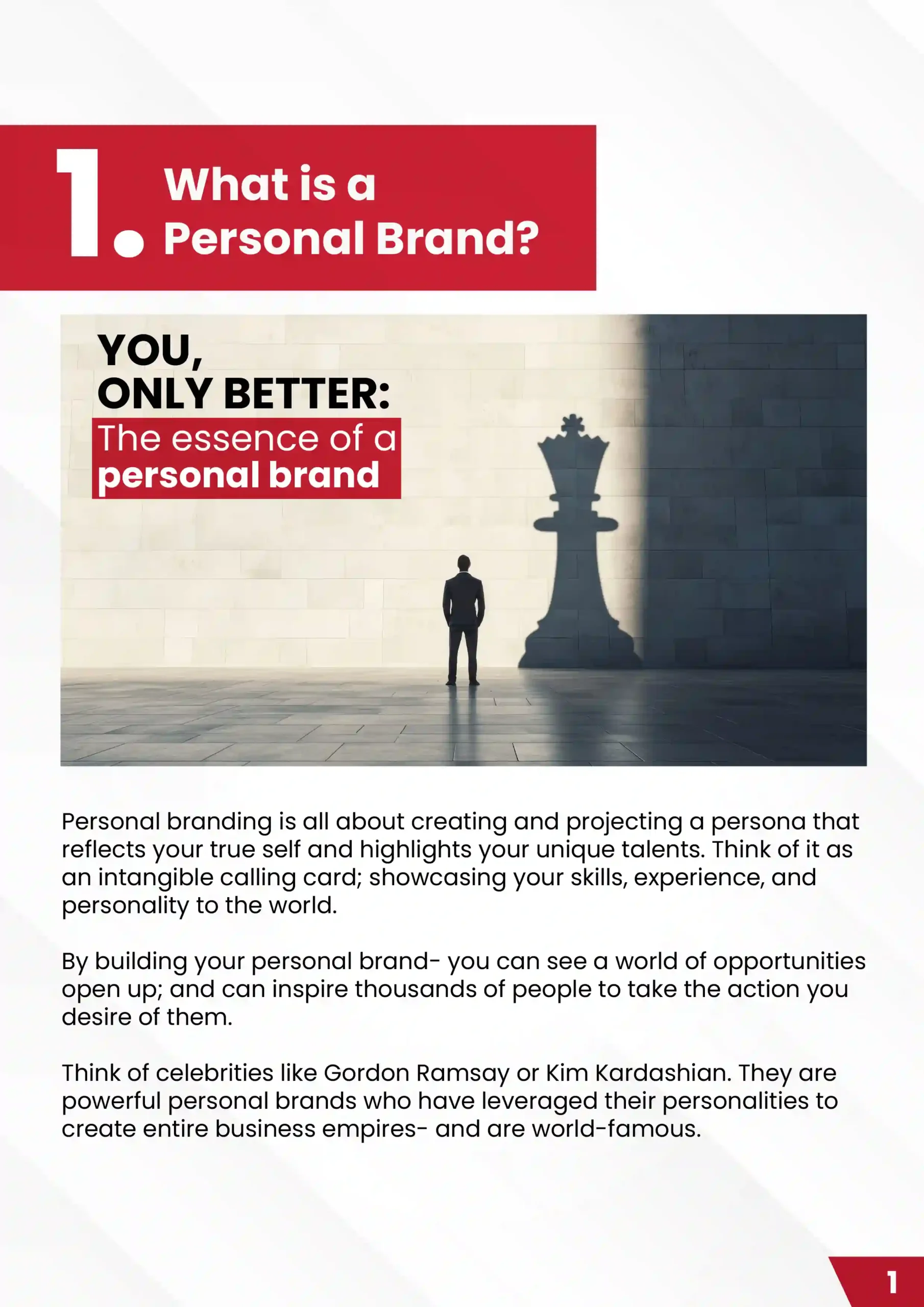 Visual explaining the concept of personal branding and self-positioning f Visual explaining the concept of personal branding and self-positioning f