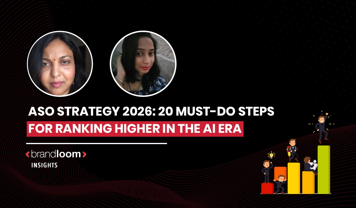 BrandLoom ASO strategy 2026 guide showing steps to rank higher in app stores in the AI era