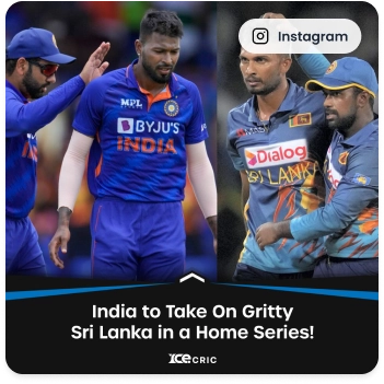 ICECRIC Instagram post announcing India vs Sri Lanka cricket series ICECRIC Instagram post announcing India vs Sri Lanka cricket series