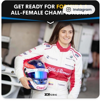 Social media creative promoting all female racing championship on ICECRIC Social media creative promoting all female racing championship on ICECRIC