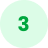 Step 3 icon in green circle representing the third stage in BrandLoom strategy process Step 3 icon in green circle representing the third stage in BrandLoom strategy process