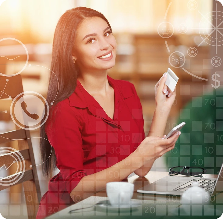 High-Performance WhatsApp Marketing Campaigns Professional using mobile payment and WhatsApp marketing visuals representing customer engagement and ROI-driven campaigns