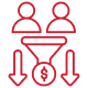 WhatsApp Conversion Growth Icon Icon representing increased conversions and customer engagement through WhatsApp marketing campaigns