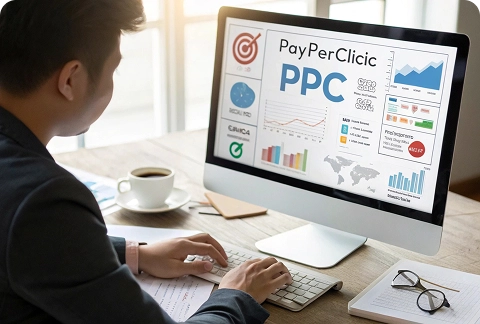 confident-teacher-explaining-lesson-pupils 2 BrandLoom full-funnel PPC execution strategy capturing demand and driving conversions across every stage