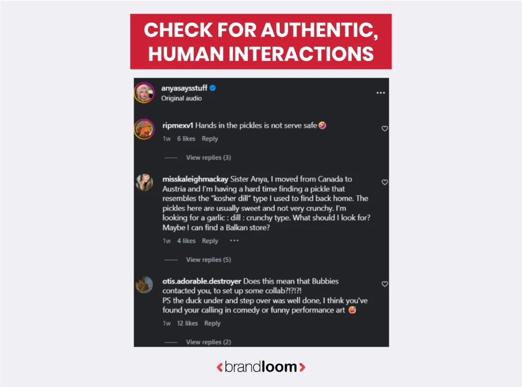 Check For Authentic, Human Interactions