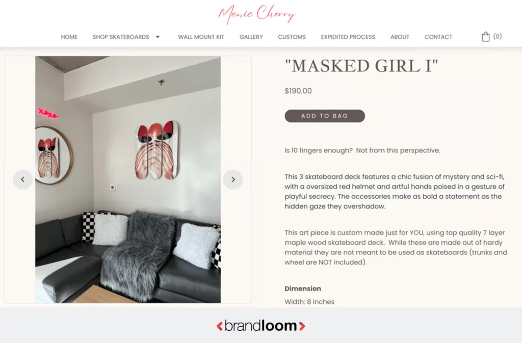 Maniac Cherry Product Page