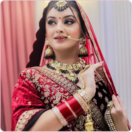 Professional bridal makeup for Diya Sharma Hair and Studio Professional bridal makeup for Diya Sharma Hair and Studio