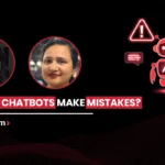 Can AI chatbots make mistakes? BrandLoom Insights cover showing an AI chatbot robot with error and warning alerts